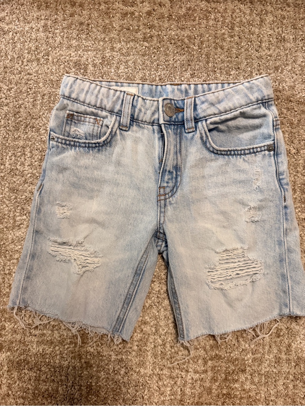 Boys Zara Light Blue Denim Shorts